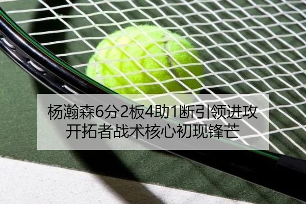 杨瀚森6分2板4助1断引领进攻 开拓者战术核心初现锋芒